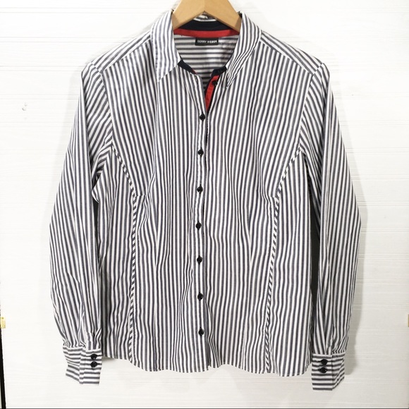 Gerry Weber Tops - Gerry Weber long-sleeve blouse — vertical stripes